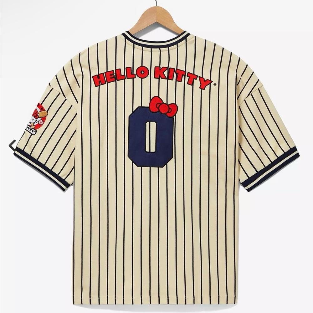 Sanrio Hello Kitty Striped Baseball Jersey - Picture 2 of 2